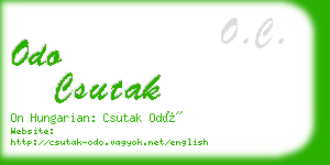 odo csutak business card